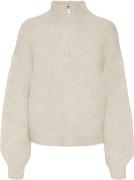 Vero Moda Vmawsome LS Zipper Pullover BOO Kvinde Birch Sweaters Str L ...