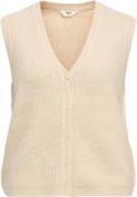 Object Objdiana RE Vneck Knit Vest DIV Kvinde Sandshell Overgangsjakke...