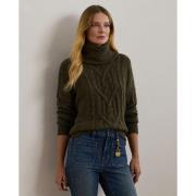 Lauren Ralph Lauren Crofter Ecols Sweater Kvinde Botanic Green Donegal...