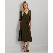 Lauren Ralph Lauren MID Weight Mjdress Kvinde Botanic Green Midi Kjole...