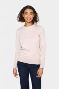 Saint Tropez Temmasz Pullover Kvinde Gray Morn Melange Sweaters Regula...