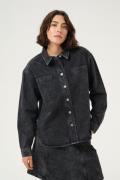 Kaffe Kaemma Denim Shirt Kvinde Medium Grey Denim Skjorter Str 40 Deni...