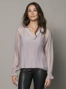 NÜ Denmark Vanina Blouse Kvinde Dusty Purple Langærmede Bluser Str L -...