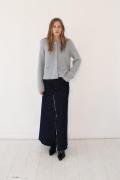 Designers Remix Brielle Jacket Kvinde Dusty Blue Cardigans Str L - hos...