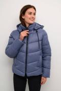 Kaffe Kasusanne Jacket Kvinde Blue Indigo Overgangsjakker Str 40 - hos...