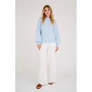 A-VIEW Patrisia new Knit Pullover Kvinde Light Blue Sweaters Str XS - ...