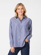 Neo Noir Dalma B Stripe Stone Shirt Kvinde Dark Blue Langærmede Bluser...