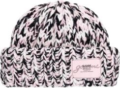 Ganni Graphic Wool Handknit Beanie ONE SIZE - Huer hos Magasin