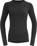 Devold Devold W Duoactive Shirt, Black L - Baselayer Uld hos Magasin