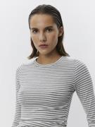 Sofie Schnoor Tshirt Long Sleeve Kvinde Grey Striped Langærmede T-shir...