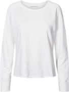 Rabens Saloner Light Stretch Long Sleeve top Nemi Kvinde Hvid Langærme...