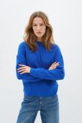 InWear Paydeniw Pullover Kvinde Sea Blue Sweaters Regular Fit Str L - ...