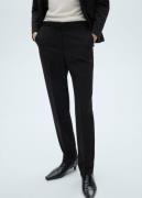 MANGO Straight Suit Trousers Kvinde Black Bukser Plus Size Str 40 - ho...