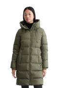 Marc O’Polo Water Repellent Down Puffer Coat Kvinde Olive Crop Dunjakk...