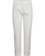 Weekend Max Mara Cecco Kvinde White Bukser Med Smalle Ben Slim Fit Str...