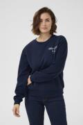 Kaffe Kachateau Sweatshirt Kvinde Midnight Marine Sweatshirts Str L - ...