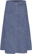 Bruuns Bazaar Canabbeleen Skirt Kvinde Dark Blue Denim Midi Nederdele ...