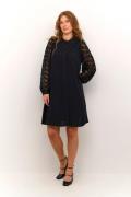 Culture Cubenton Lace Dress Kvinde Black Korte Kjoler Str L - hos Maga...