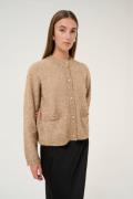 Karen by Simonsen Kbzelda Cardigan Kvinde Walnut Melange Cardigans Cla...