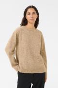 Karen by Simonsen Kbzelda O'neck Kvinde Walnut Melange Sweaters Classi...