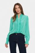 Saint Tropez Felinasz Shirt Kvinde Gumdrop Green Skjorter Regular Fit ...