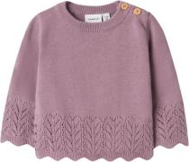 Name It Nbftimie LS Knit Str 56 - Lilla Sweatshirts hos Magasin