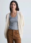 MANGO Buttoned Long Cardigan Kvinde Light Beige Cardigans Str L - hos ...