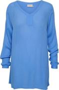 Kaffe Amber Vneck Tunic Kvinde Provence Tunikaer Regular Fit Str 40 - ...