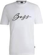 BOSS Cthompson 70 Mand Hvid Kortærmede T-shirts Str L - hos Magasin