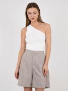 Neo Noir Clementine Knitted Top Kvinde White Tanktoppe Str 40 - hos Ma...