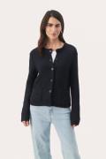 Part Two Elmiepw CA Kvinde Dark Navy Cardigans Regular Fit Str L - hos...