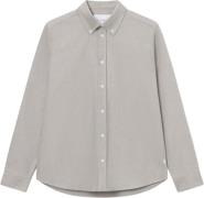 Les Deux Konrad Stripe Oxford Shirt Mand Light Sand/blueprint Langærme...