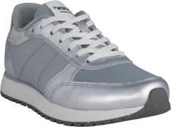 Woden Ronja Metallic Kvinde Silver Sneakers Str 40 - Læder hos Magasin