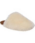 Magasin Slipper in Real Sheepskin Off White Kvinde Off White Hjemmesko...