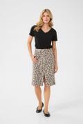 Cream Crleona Skirt Kvinde Leopard Mix Midi Nederdele Str 40 - Bomuld ...