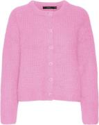 Vero Moda Vmawsome LS Oneck Cardigan BOO Kvinde Bonbon/w. Melange Card...