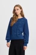 Atelier Rêve Irsilvi LS2 Kvinde Blue Quartz Melange Sweaters Regular F...