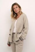 Cream Cronie Knit Cardigan Kvinde String/black Cardigans Str L - Uld h...