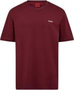 HUGO Dero222 Mand Dark Pink Kortærmede T-shirts Str L - hos Magasin