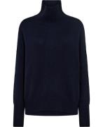 Lisa Yang Heidi Sweater Kvinde Navy Rullekraver Relaxed Fit Str M/L - ...