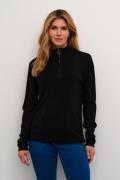 Cream Crdela High Neck Pullover Kvinde Pitch Black Rullekraver Str M/L...