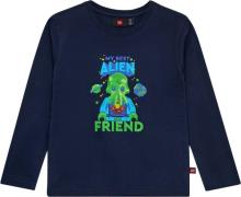 LEGO kidswear/LEGO børnetøj Lwtaffy 106 T-shirt L/S Str 128 cm - Blå B...