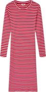 Mads Nørgaard - Copenhagen 2x2 Cotton Stripe Duba Dress Kvinde Rød Og ...