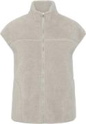 Pieces Pcsadia Teddy Vest Noos BC Kvinde Silver Gray Overgangsjakker S...