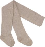 GoBabyGo Crawling Tights Organic Cotton L Str 12-18M - Sand Strømpebuk...