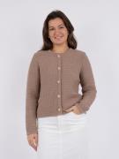 Neo Noir Limone Knit Jacket Kvinde Taupe Cardigans Str 40 - hos Magasi...