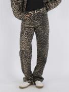 Neo Noir Simona Leopard Pants Kvinde Leopard Straight Jeans Str 36 - D...