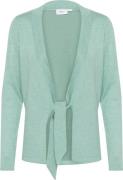 Saint Tropez Milasz Tie Cardigan Kvinde Granite Green Melange Cardigan...