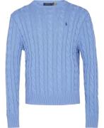 Polo Ralph Lauren Cotton Cablelsl-swt Mand New Litchfield Blue Sweater...