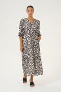 Kaffe Kasepia Dress Kvinde Black/white Leopard Maxi Kjoler Str 42 - ho...